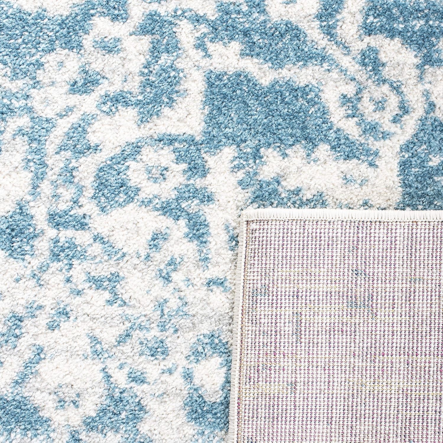 Safavieh Madison Collection MAD603J Teal Ivory Rug 2’3″ x 4′ Living Room Bedroom