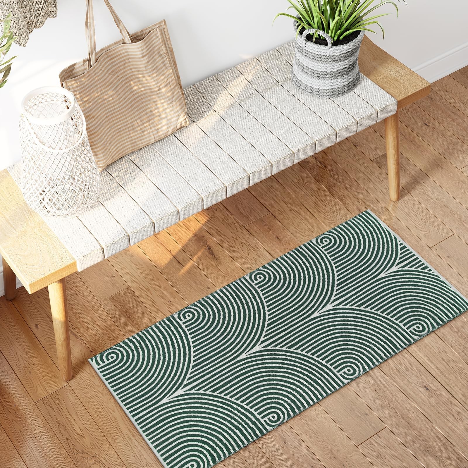 Tiffasea Kitchen Runner Rug 2’x4.3′ Washable Small Area Rug Bathroom Rug
