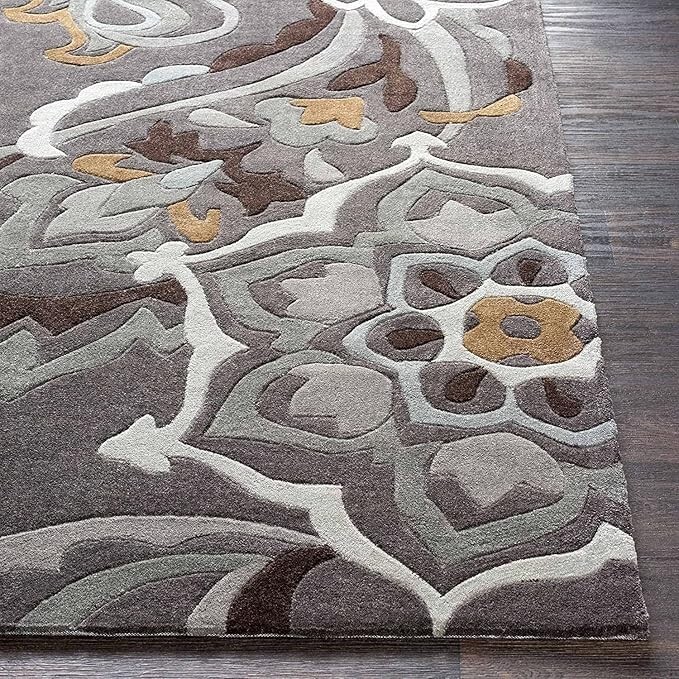 Hand Tufted Carpet NZ Wool with Silk Abstract design Carpet for Living Room rug