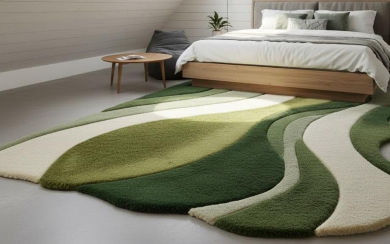 Irregular Modern Area Rug | Handmade rug | Designer wool area rugs | Kids Rug B4