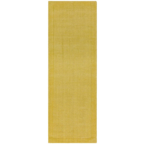 Sophisticated Forest Green Hand-Tufted Wool Runners, Plain Design for Hall, York