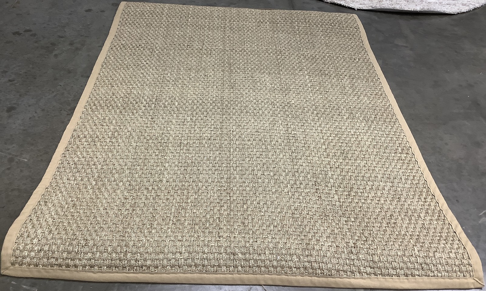 NATURAL BEIGE 6′-0″ x 8′-0″ Broken Thread Rug Reduced Price 1172684666 NF114A-68