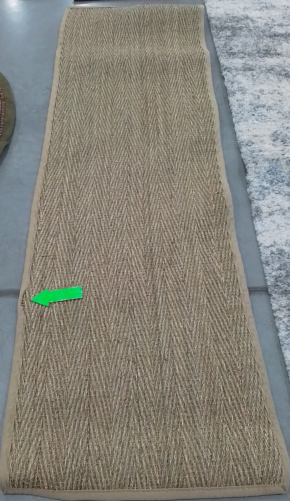 NATURAL BEIGE 2′-6″ x 8′-0″ Broken Thread Rug Reduced Price 1172773370 NF115A-28
