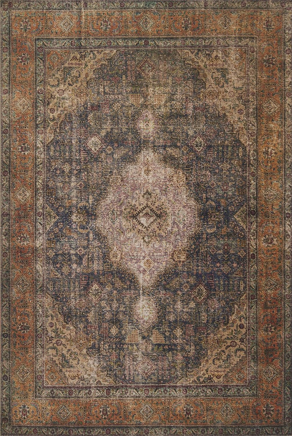 Loren Plum/Multi 5′-0″ X 7′-6″ Area Rug