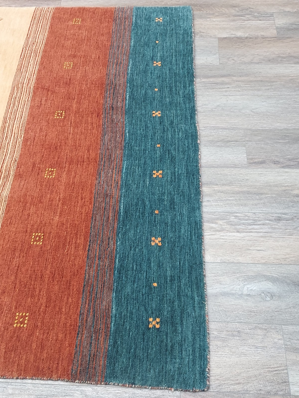 Bohemian Oushak Gabeh Rug,Oushak Turkish Rug,HandMade Contemporary Rug 5.5×8 Ft