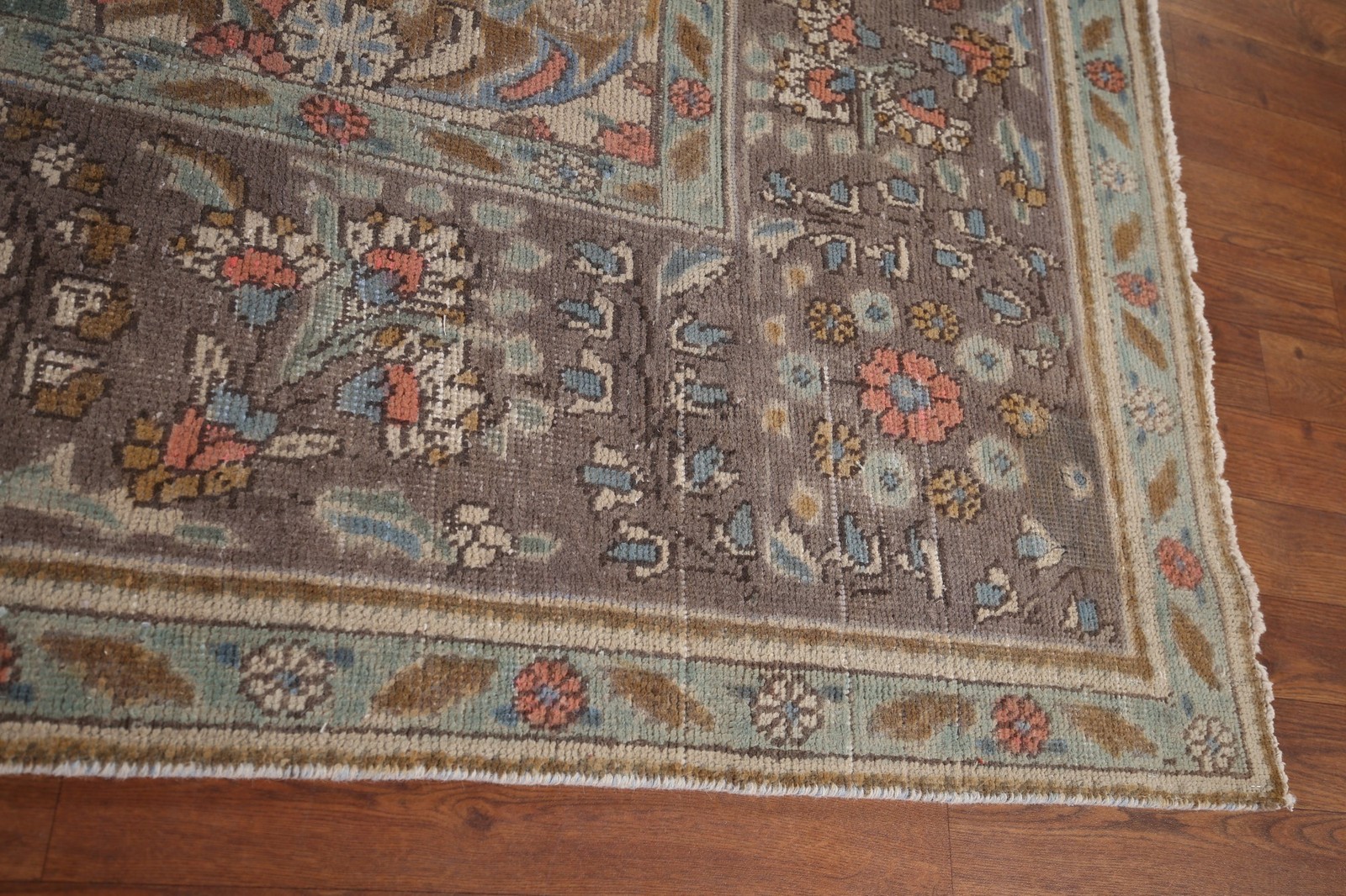 Vintage Over-Dyed Area Rug 10×13 Hand-knotted Wool Traditional for Living Room