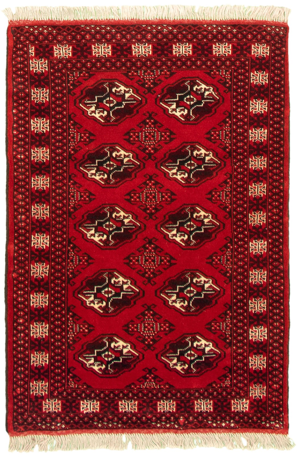 Vintage Traditional Hand-Knotted Area Rug 3’4″ x 4’10” Oriental Wool Carpet
