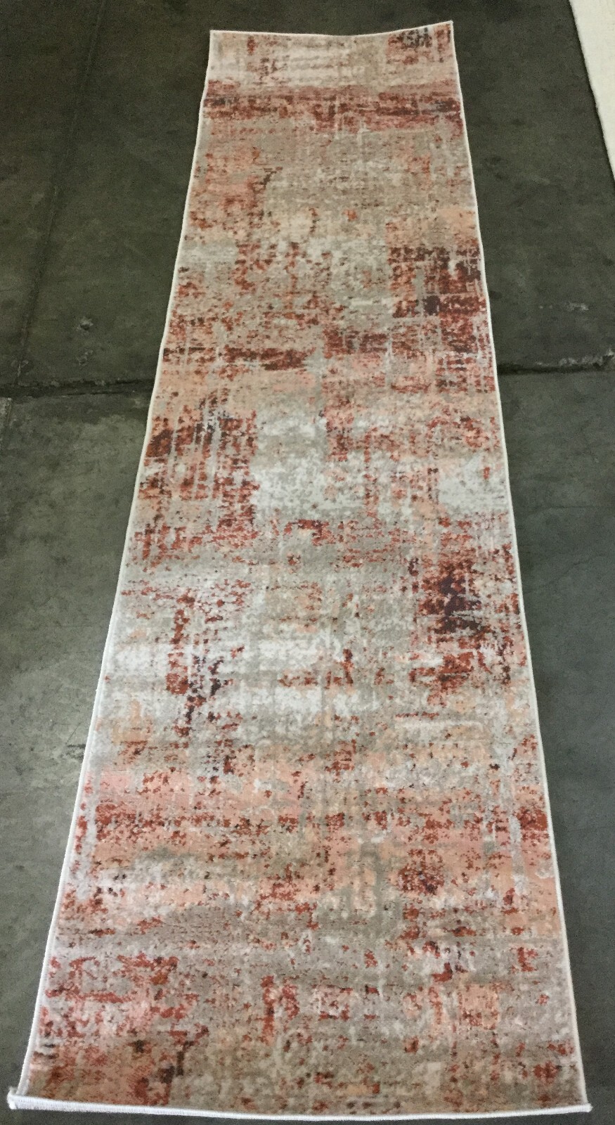 RUST / GREY 2′-2″ X 9′ Flaw in Rug, Reduced Price 1172660700 MAD819R-29