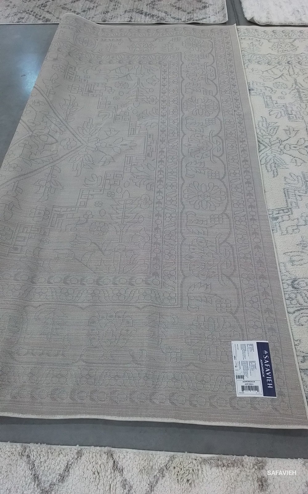 IVORY / SLATE 9′-0″ x 12′-0″ Flaw in Rug, Reduced Price 1172799414 ADR108S-9