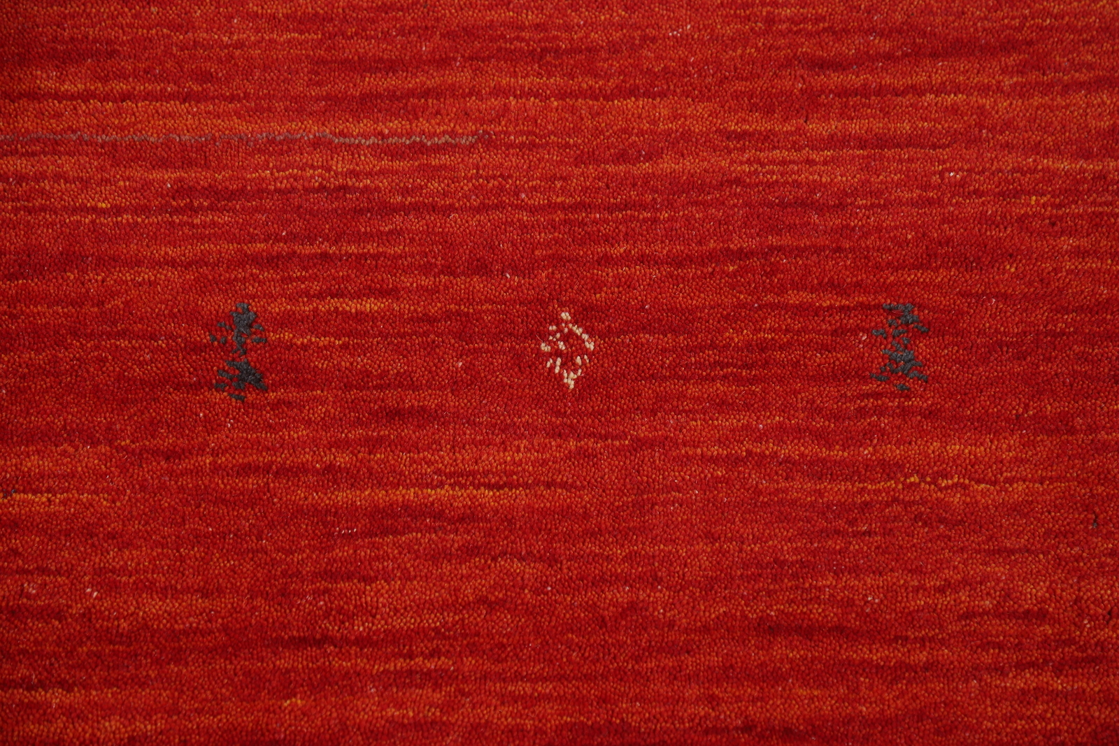 Artisan-crafted Orange Gabbeh Rug Wool Handmade Bedroom Carpet 5×6 ft.