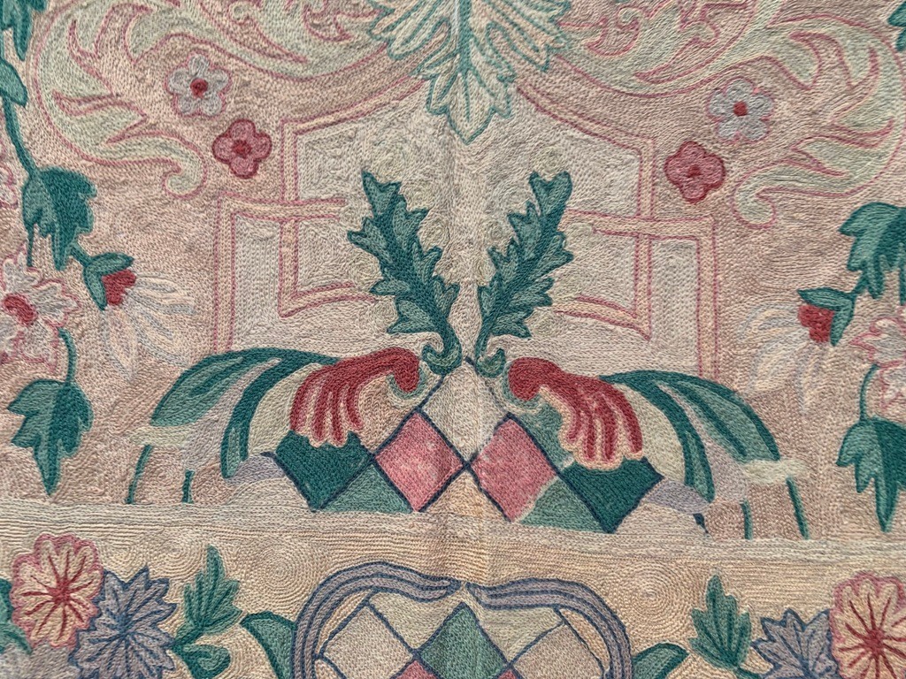 Vintage French Style Aubusson Rug Needlepoint Handmade Rug 6×9 ft Free Ship