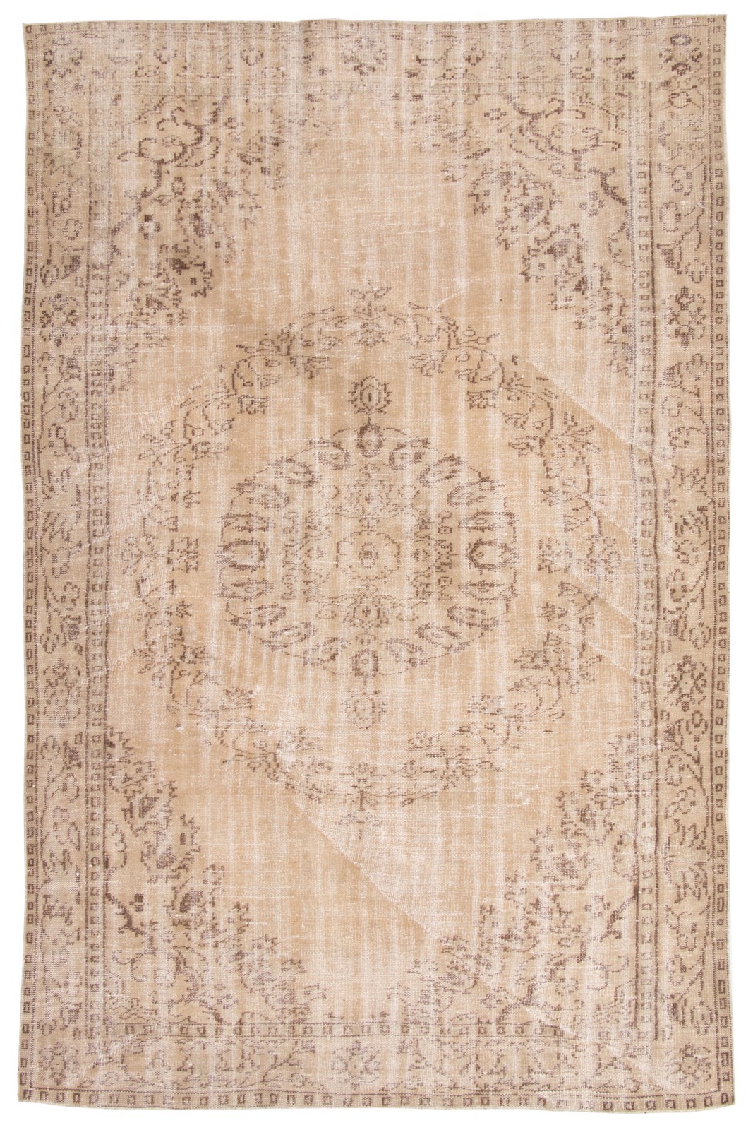Traditional Vintage Hand-Knotted Area Rug 6’1″ x 9’1″ Oriental Wool Carpet