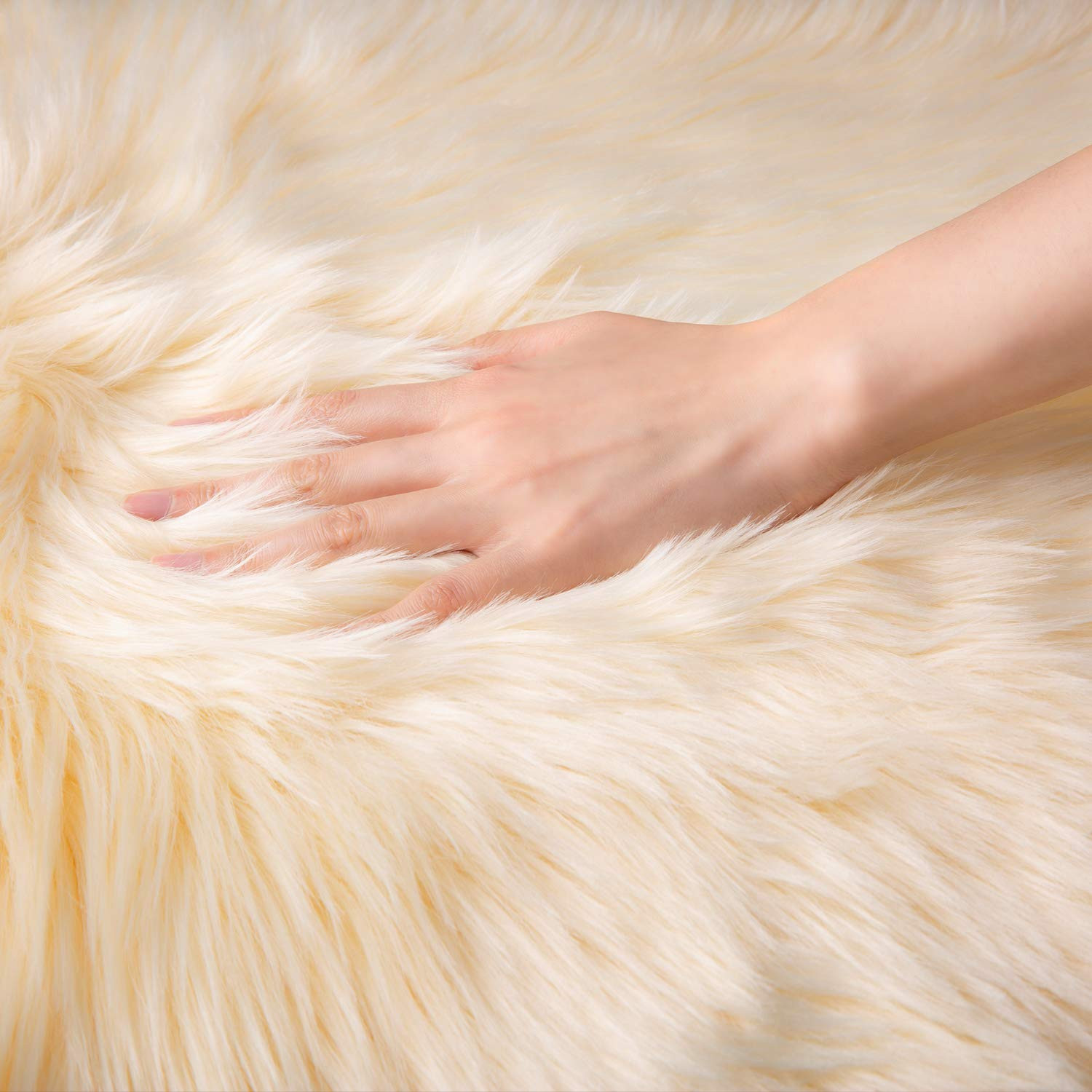 Large Carpet Faux Fur Sheepskin Area Rug Furry Rugs for Bedroom Living room Rugs