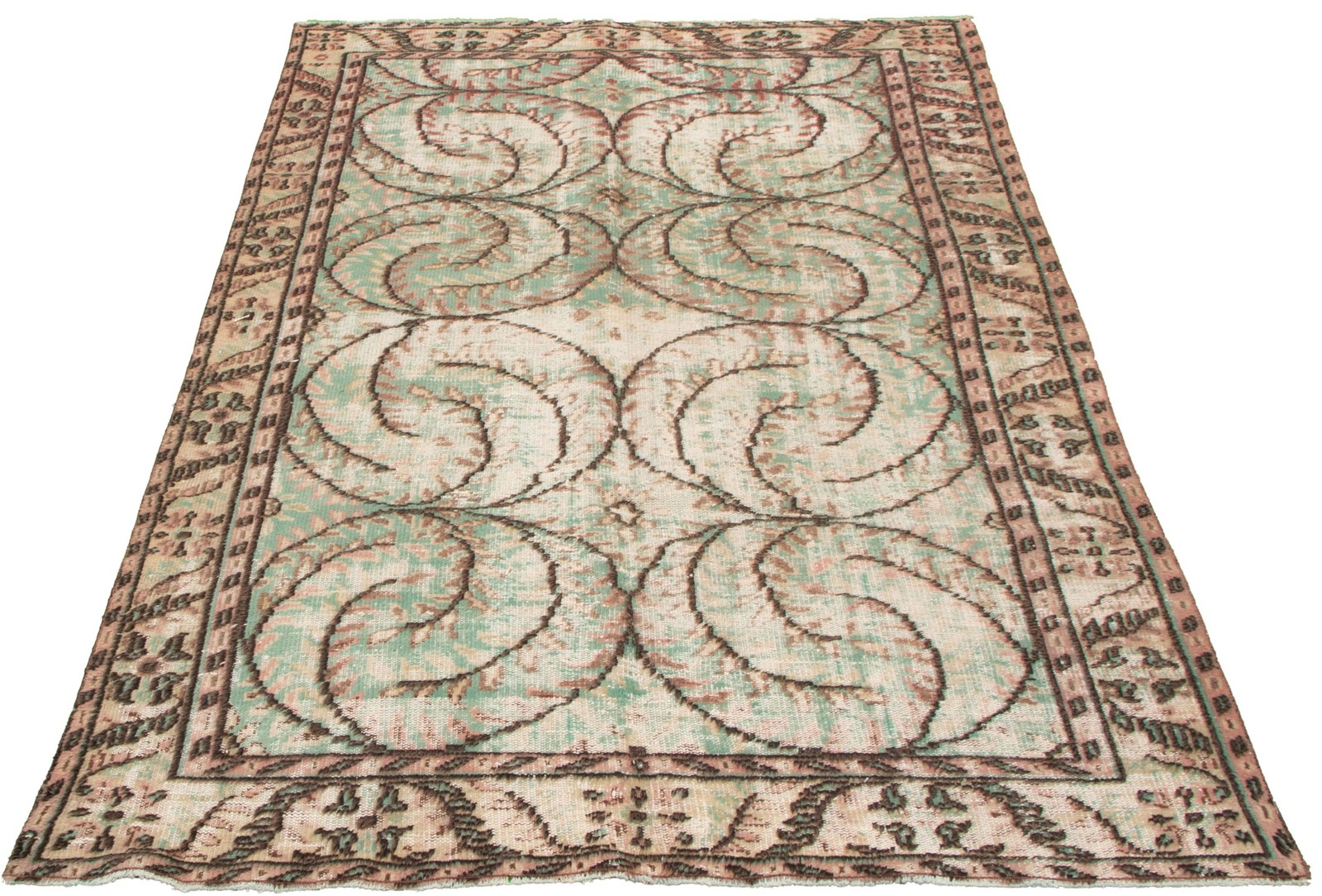 Traditional Vintage Hand-Knotted Area Rug 6’4″ x 9’7″ Oriental Wool Carpet
