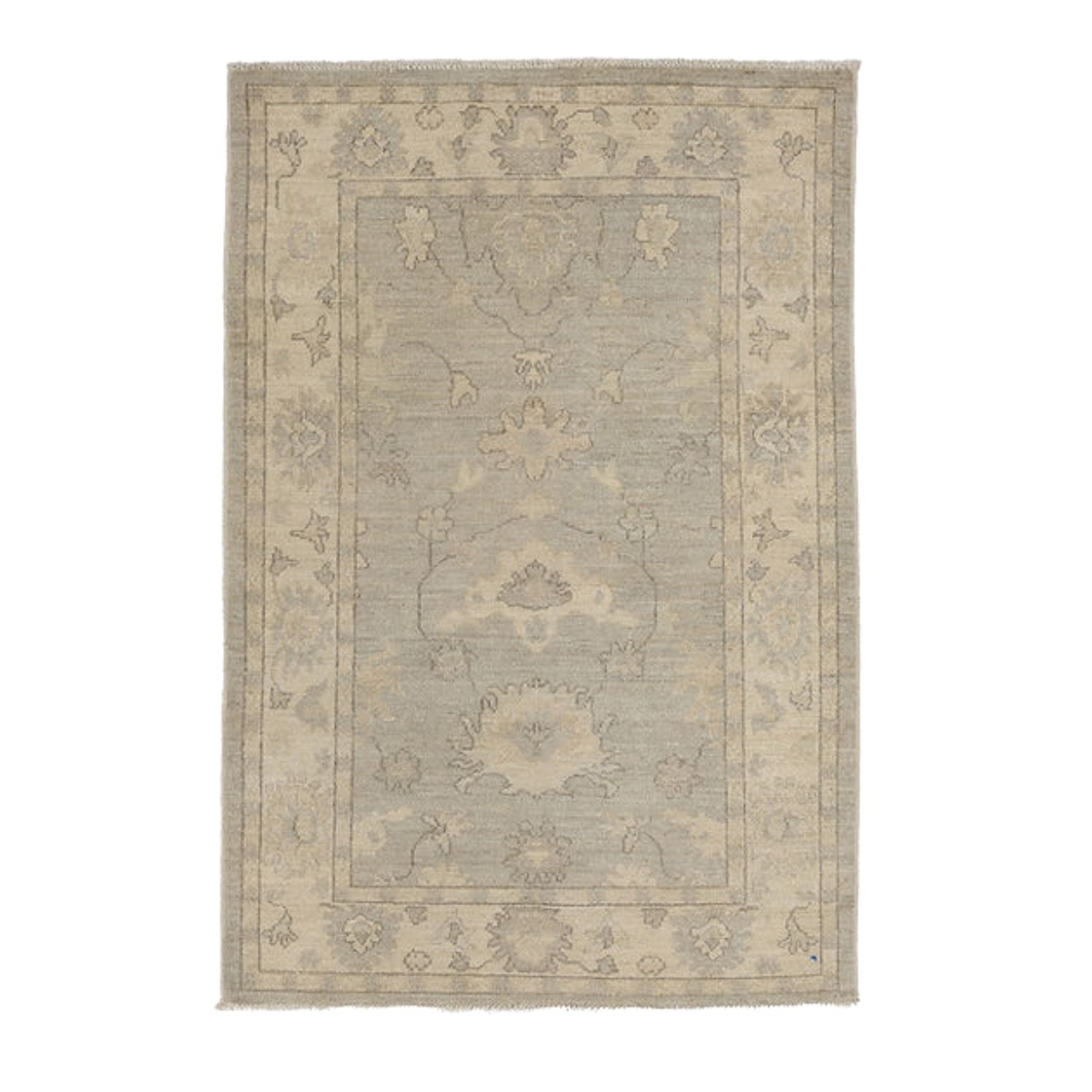 2.11 x 4.8 ft Hand Knotted Oushak Rug