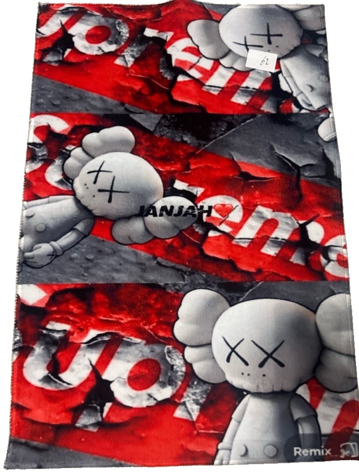 Cartoon Graphic Print Area Rug Non-Slip Low Pile Polyester 30×62 in