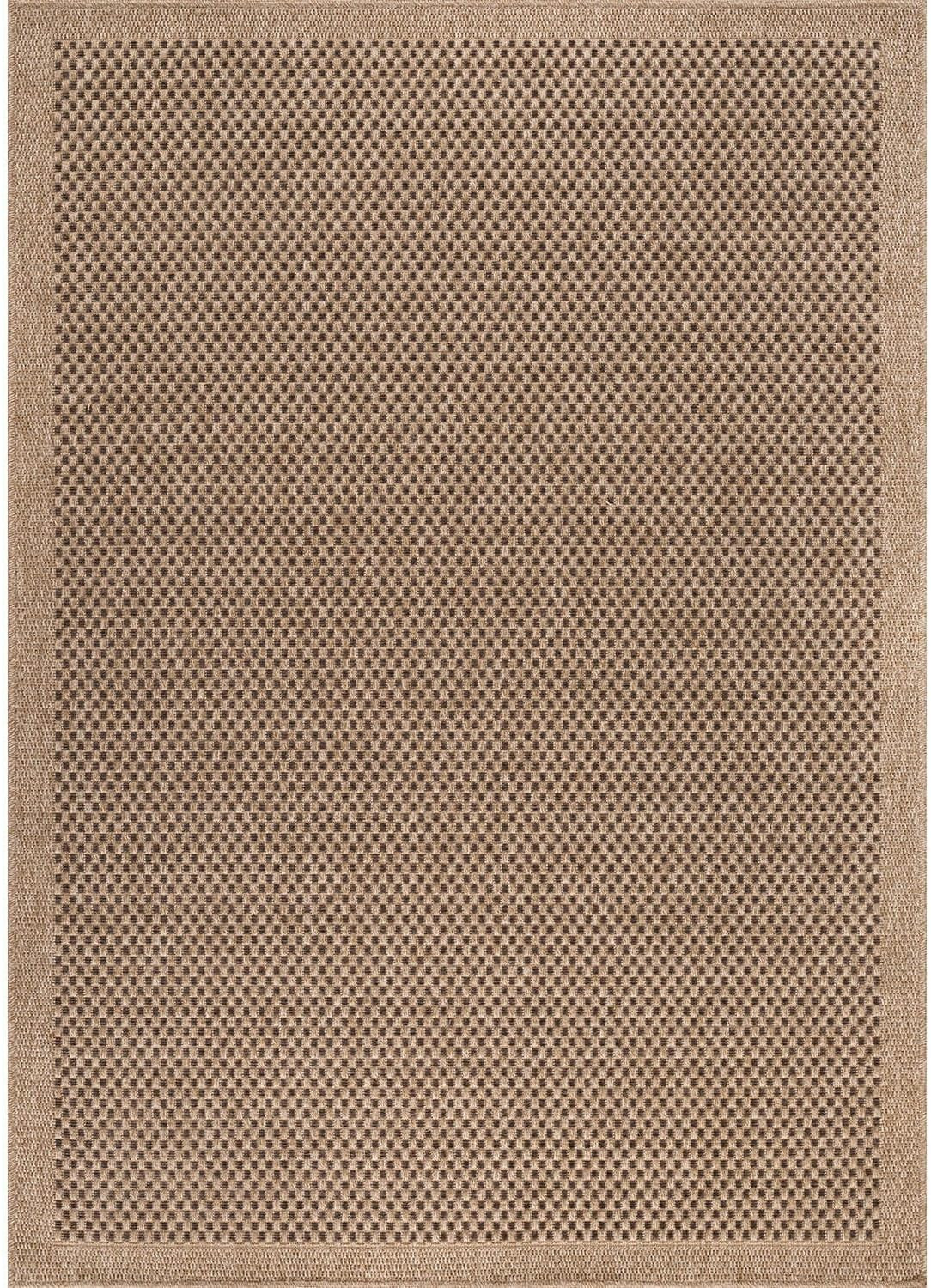 Natural Jute Area Rug 9×12 – Easy-Clean Indoor/Outdoor Boho Design