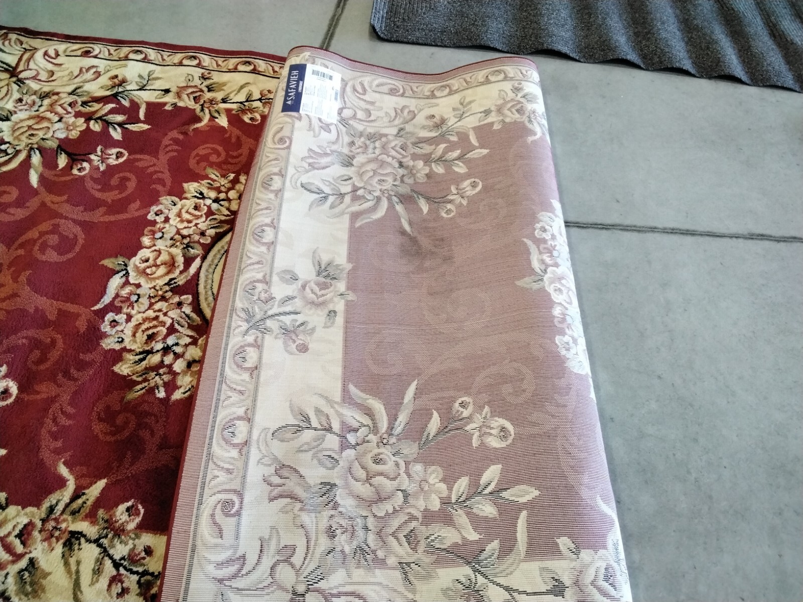 RED / IVORY 6′ X 9′ Back Stain Rug, Reduced Price 1172758862 LNH328C-6