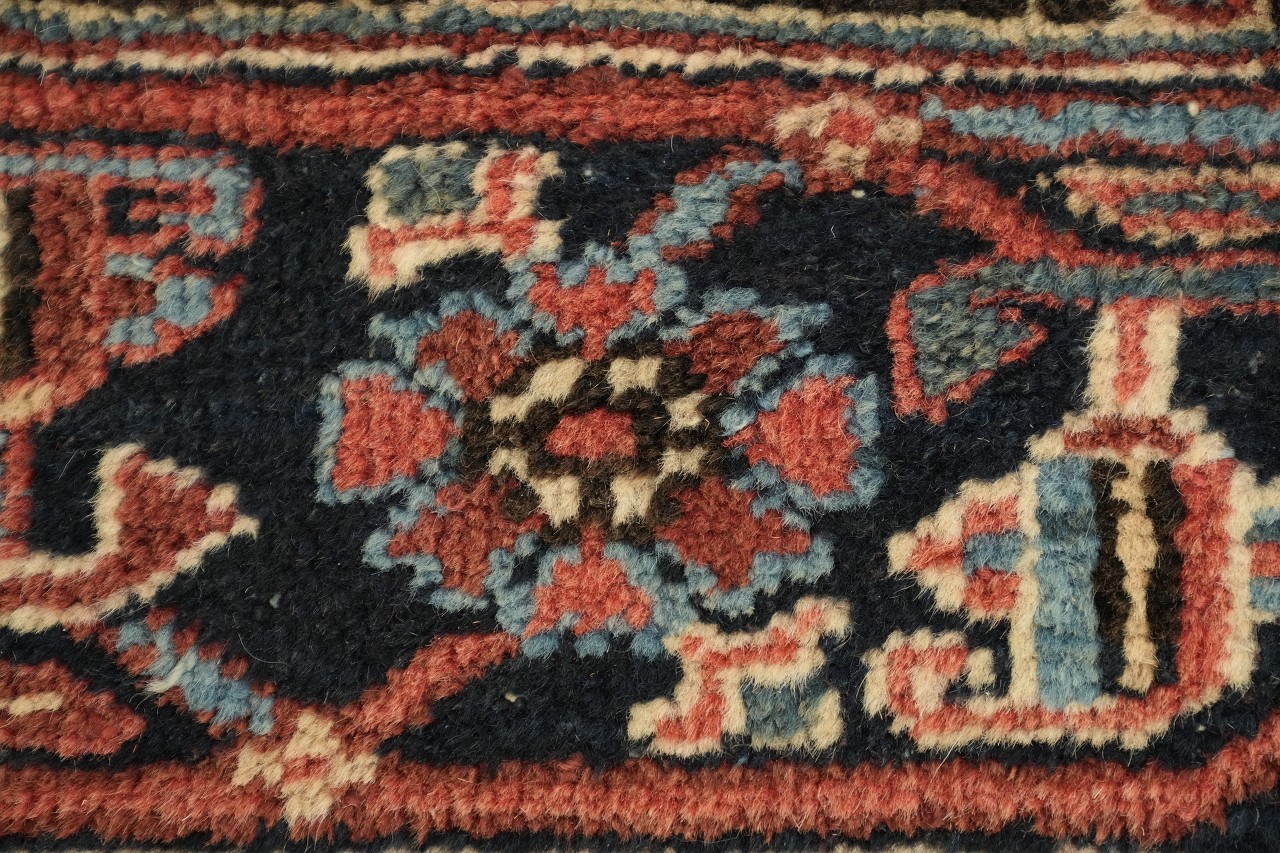 Vintage Traditional Medallion Multicolor 10×19 Hand-Knotted Wool Area Rug