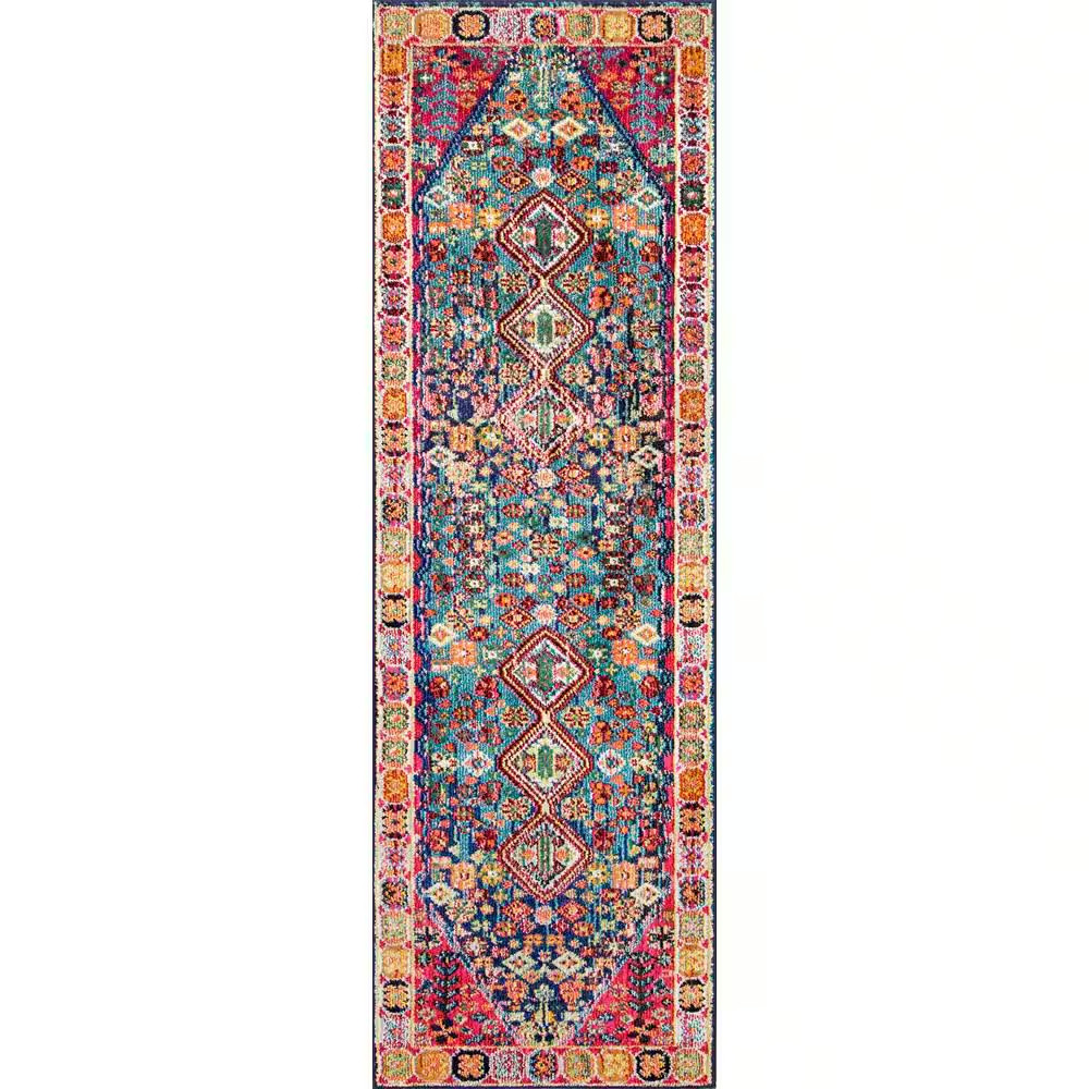 Meadow Vintage Multi 2 Ft. 6 In. X 6 Ft. Indoor Runner Rug Free Ship NEW