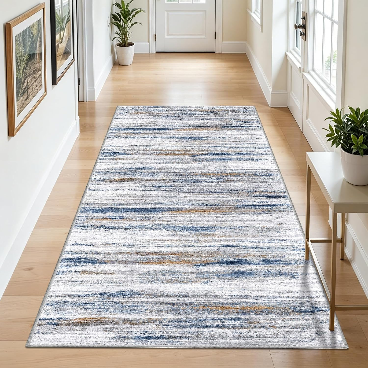 5X10 Area Rug for Living Room: Non-Slip Washable Rugs for Dining Room Bedroom St
