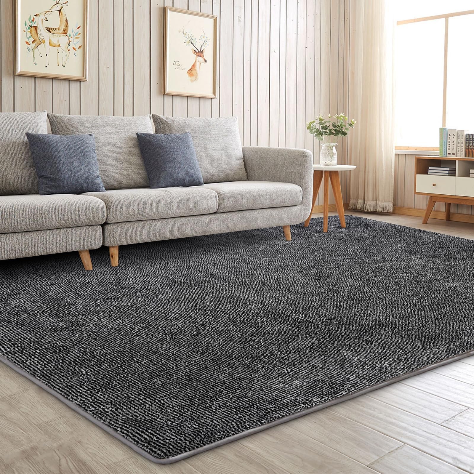 Non Slip Area Rugs for Living Room, 4×6 Washable Fluffy Soft Memory Foam Rug,