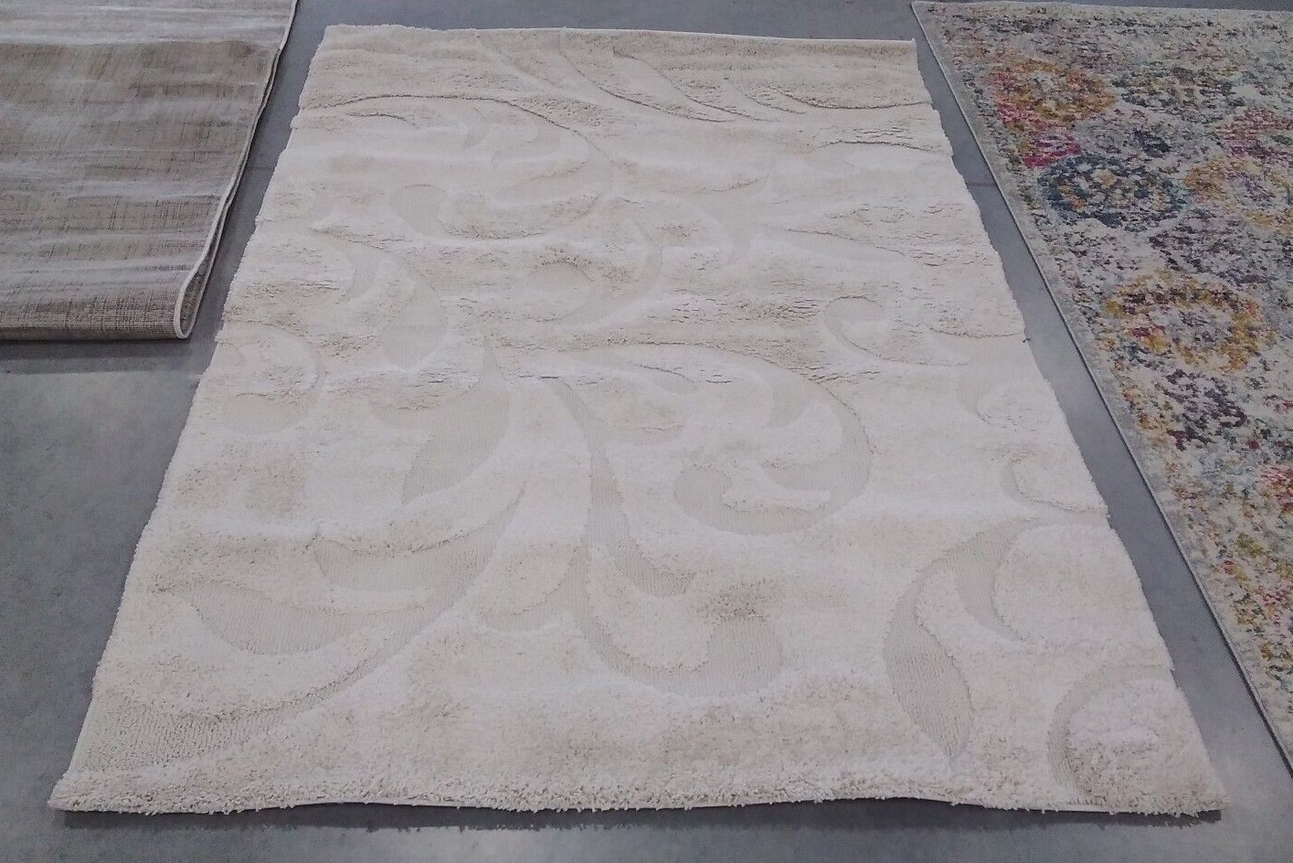 CREME / CREME 5′-3″ X 7′-6″ Back Stain Rug Reduced Price 1172708934 SG468-1111-5