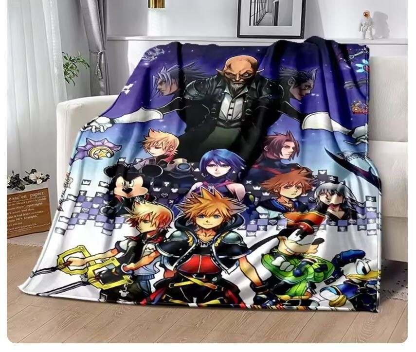 Kingdom Hearts Blanket 200 x 150CM Thick Blanket Quilt