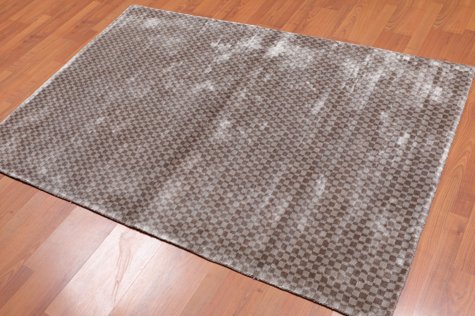 4’ x 6′ Handmade Graphic 100% Bamboo silk Traditional Oriental Area rug 4×6 Gray