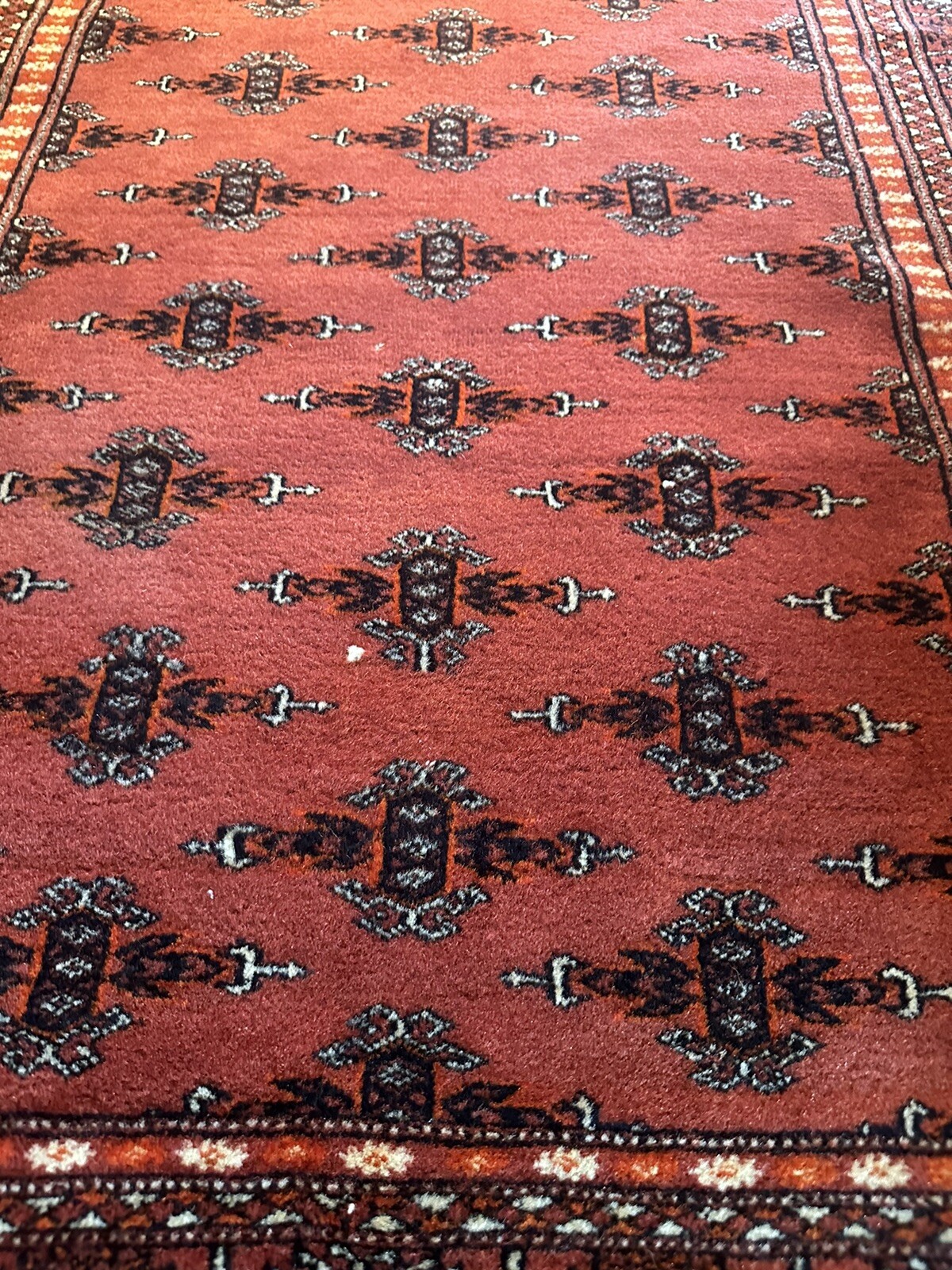 !!!!Hand Woven!! Wool Pile Tribal Jaldar Bokhara. Pakistani Rug !!Just Cleaned!!