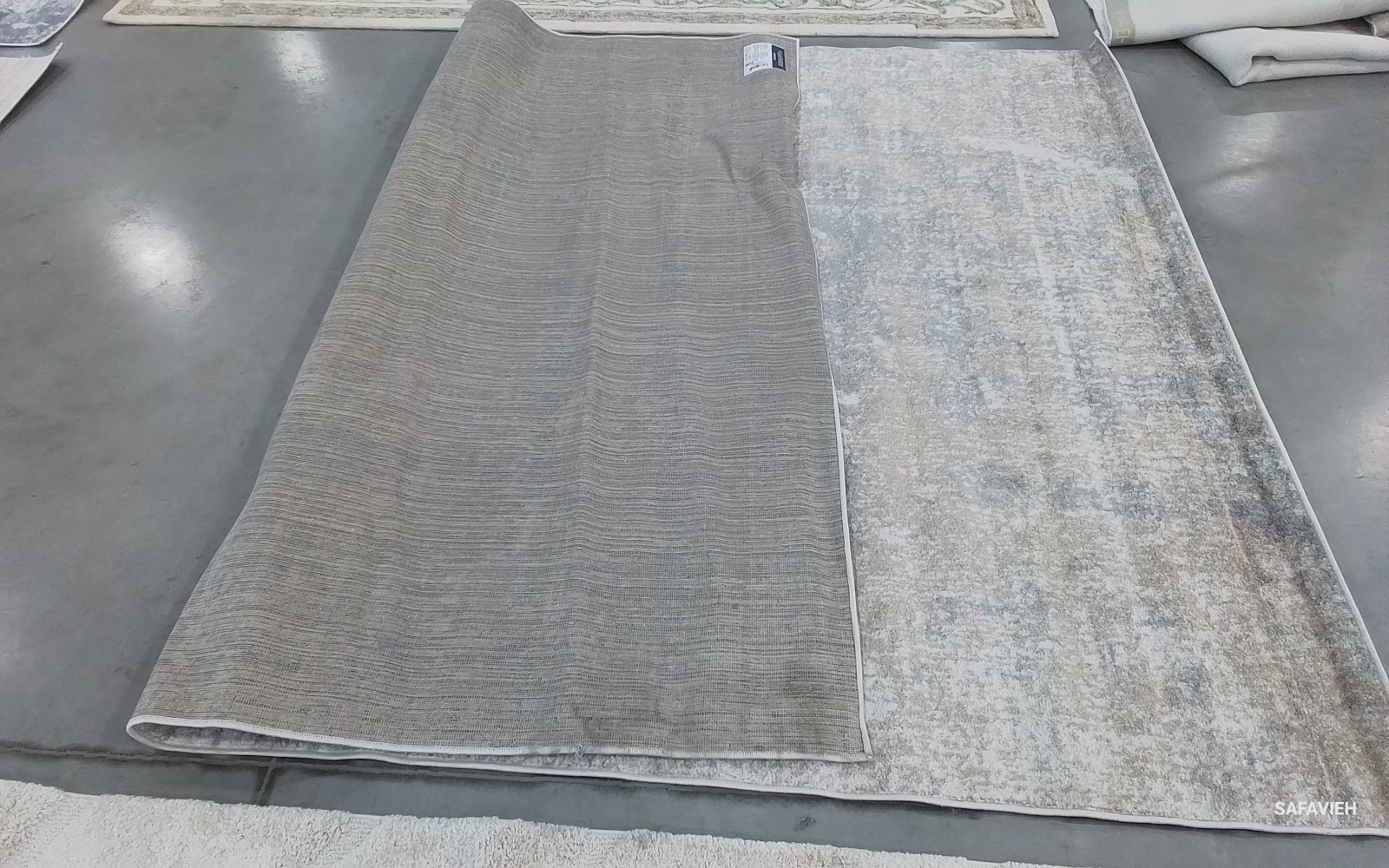 BEIGE / SLATE 8′-0″ x 10′-0″ Back Stain Rug, Reduced Price 1172780708 ADR207B-8