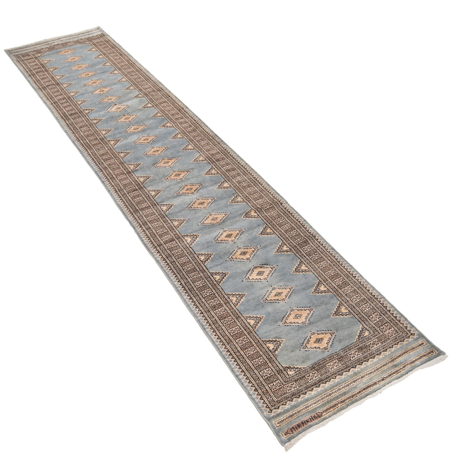 Pakistan Bokhara 158 5/16×31 1/2 in Handwoven Oriental Fine Carpet Rug Runner