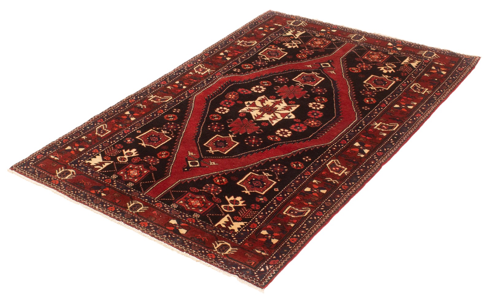 Traditional Vintage Hand-Knotted Area Rug 4’10” x 7’7″ Oriental Wool Carpet