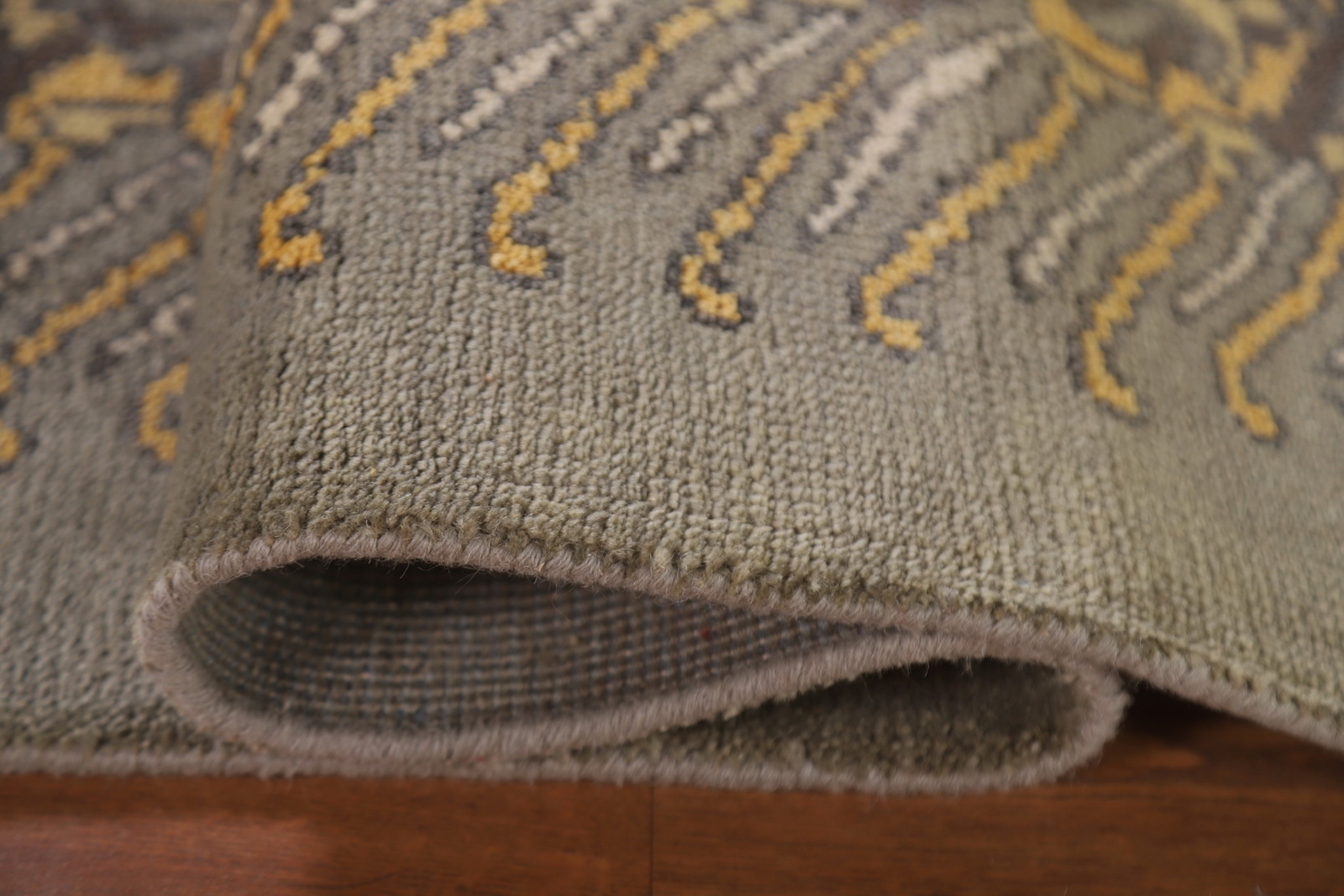 Gray Geometric Heriz Serapi 6 ft. Runner Rug Handmade Wool 5′ 11″ x 2′ 7″