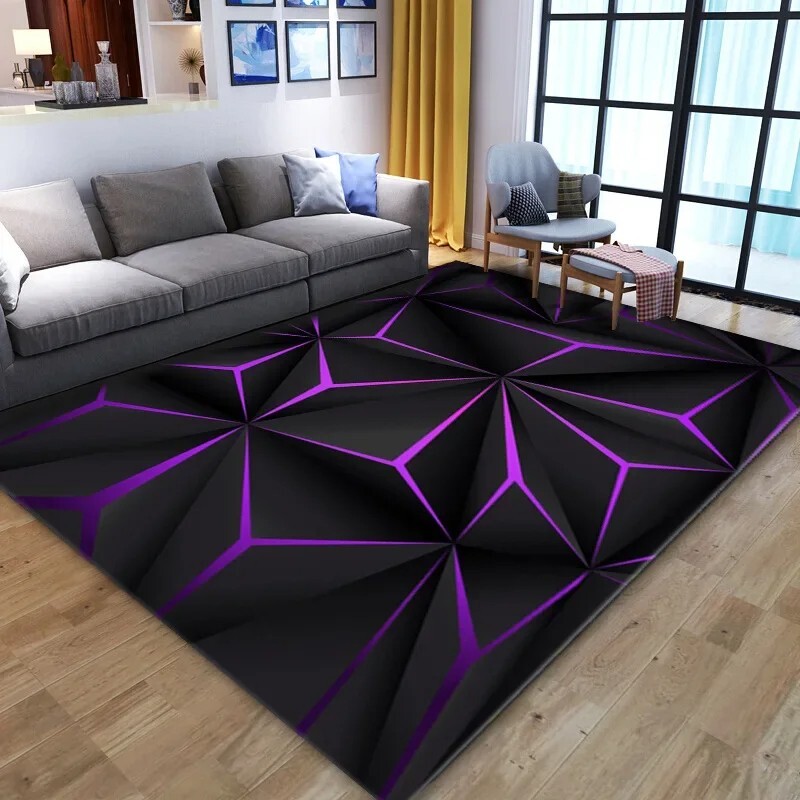 3d Effect Living Room Floor Mat Home Optical Illusion Design Carpet Bedroom Rug