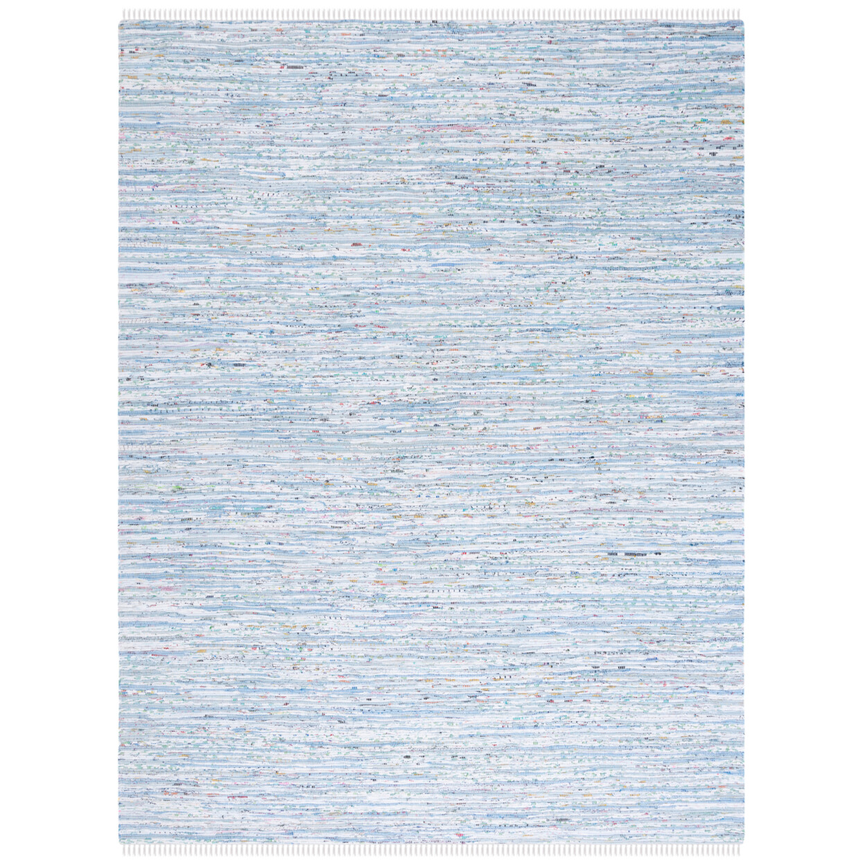 SAFAVIEH Rag Rug RAR125A Handwoven Light Blue /Multi Rug