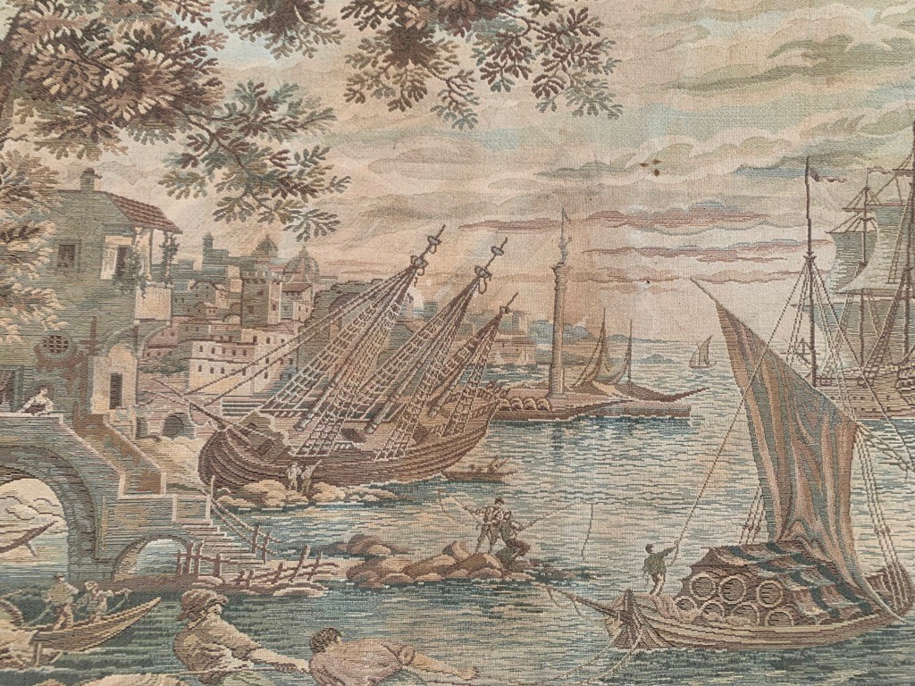 Vintage Tapestry, French Tapestry Sea side view Tapestry Home Decor 2x4ft