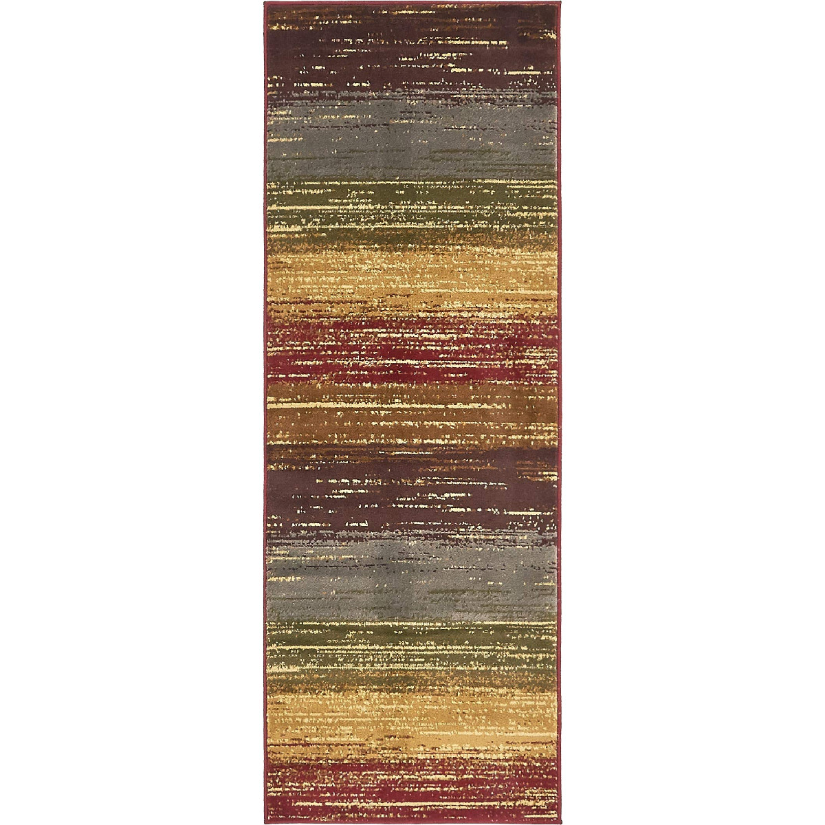 Unique Loom Barista Collection Area Rug – Mundo Nova 2 2 X 6 1 Runner Beige/