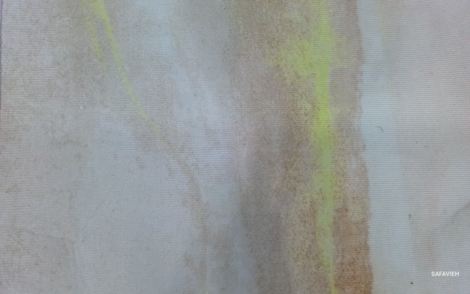BEIGE / GOLD 2′-6″ x 10′-0″ Stained Rug, Reduced Price 1172769499 TAC807B-210