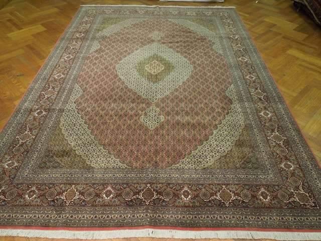 8’2 x 11’6 Perrsian Tabriiz Wool & Silk Rug Super High End 400+ KPSI Irran 16804