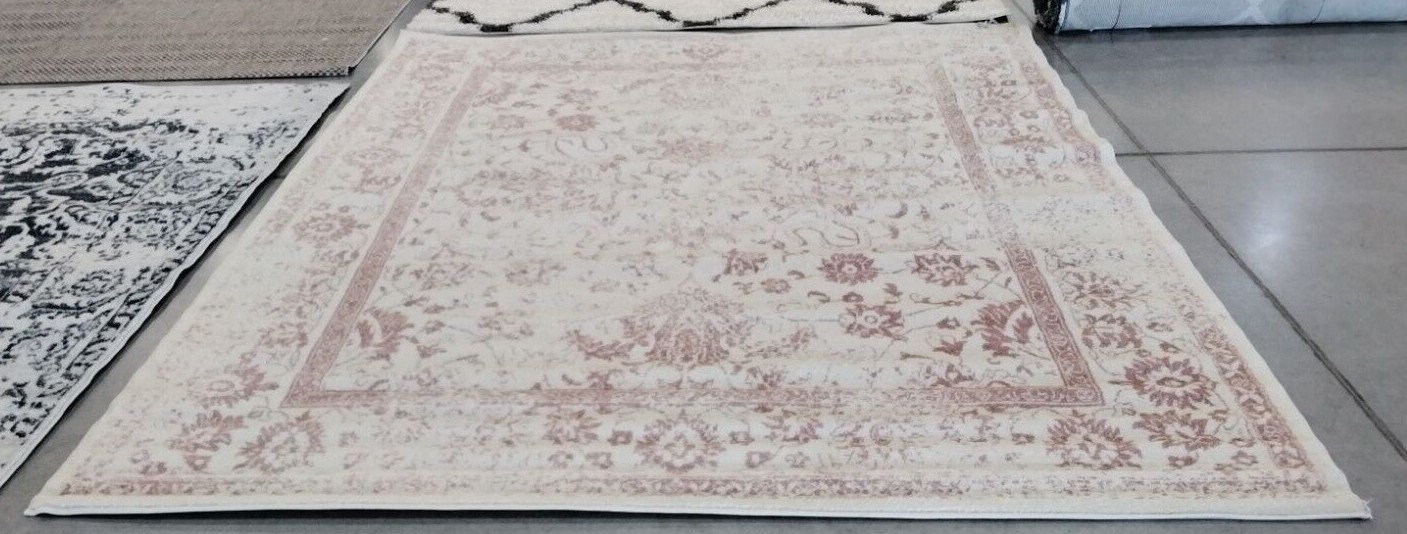 IVORY / ROSE 8′ X 10′ Loose Thread Rug, Reduced Price 1172723287 ADR109H-8