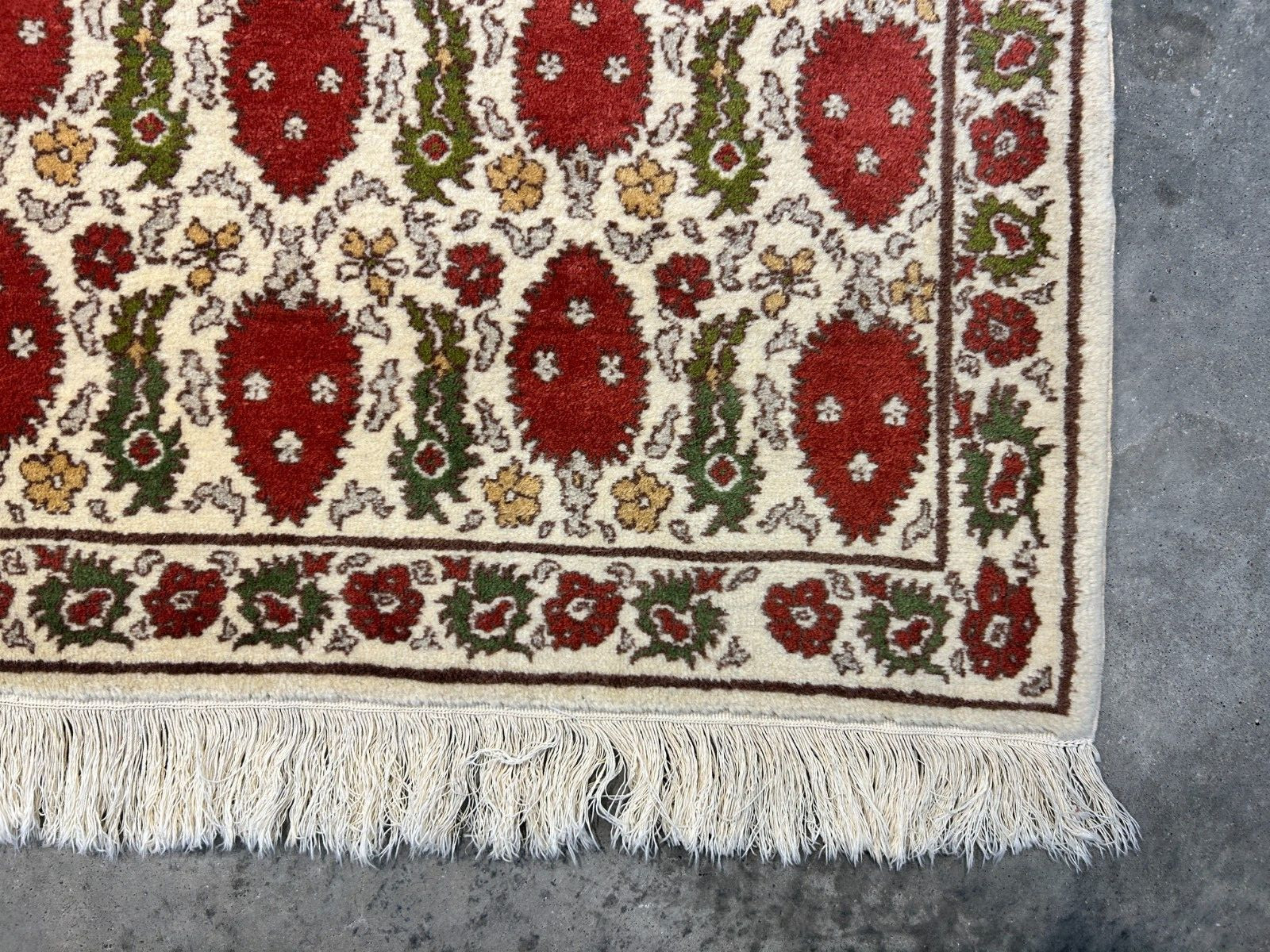 6’1″x9’2″ Hand-Knotted Wool Turkish All-Over Area Rug 6×9 Handmade Carpet