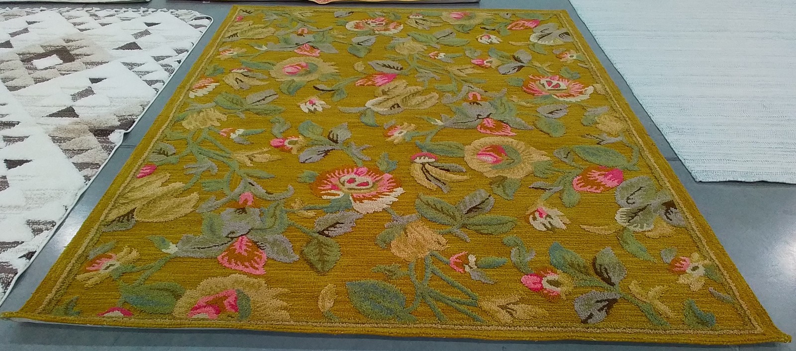 GREEN / MULTI 8′-0″ x 10′-0″ Back Stain Rug, Reduced Price 1172796486 BLM785A-8