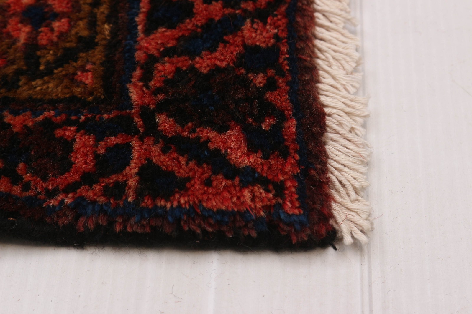 Vintage Hand-knotted Runner Rug 3’5″ x 17’1″ Traditional Oriental Wool Carpet