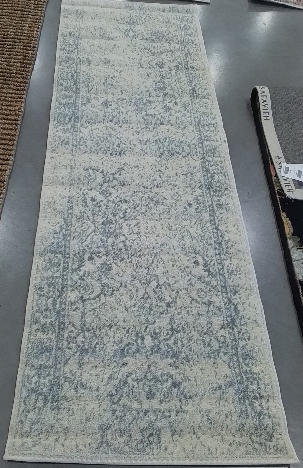 IVORY / SLATE 2′-6″ x 8′-0″ Back Stain Rug, Reduced Price 1172760023 ADR109S-28