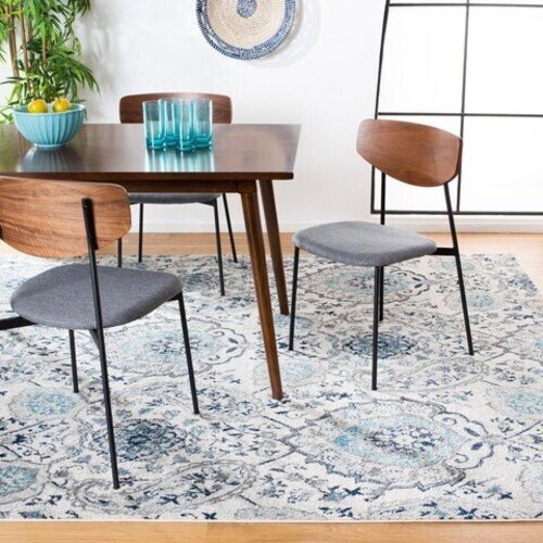 Transitional Traditional Gray Blue Area Rug **FREE SHIPPING**