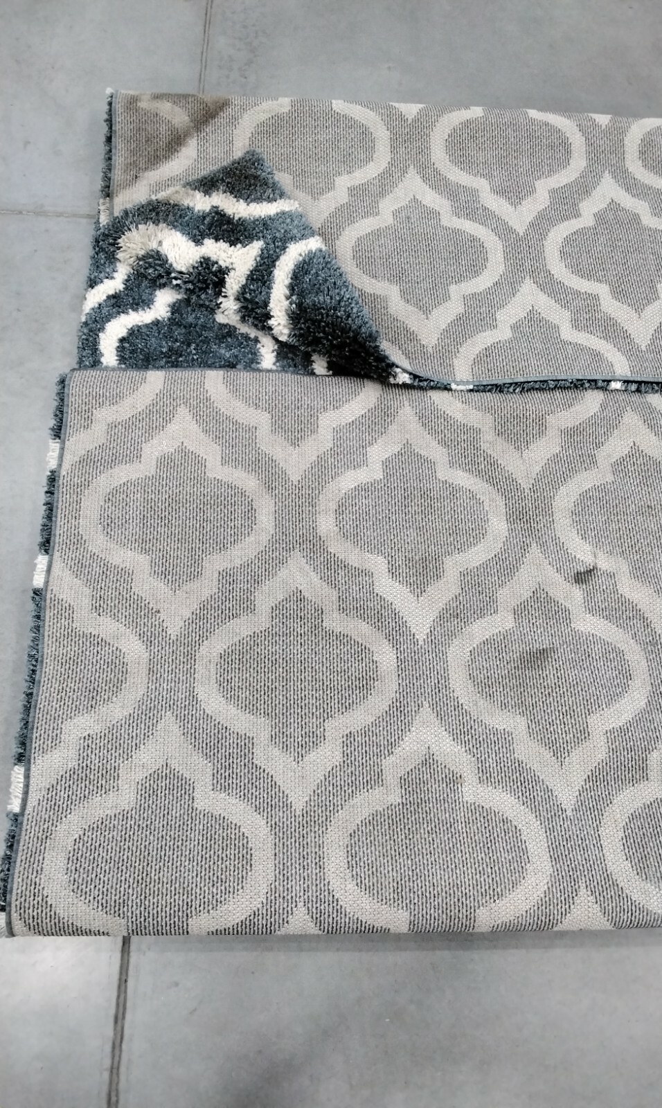 SLATE BLUE / IVORY 9′ X 12′ Back Stain Rug, Reduced Price 1172711473 SGH284L-9