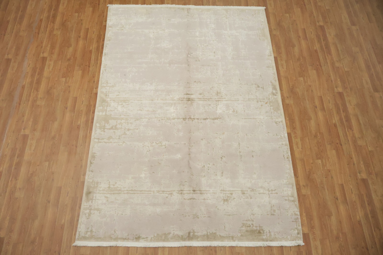 Contemporary Beige Rug 7×10 Ft Distressed Look Turkish Carpet Modern Area Rug