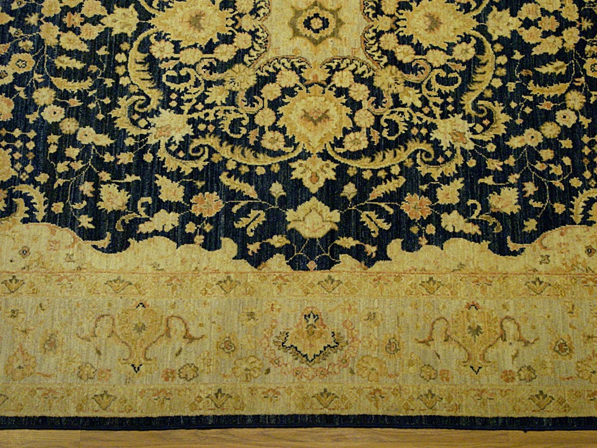 5.5 x 8 HAND KNOTTED High Quality Afghan Ziegler Rug_Veggie Dyed Soft Fine Wool