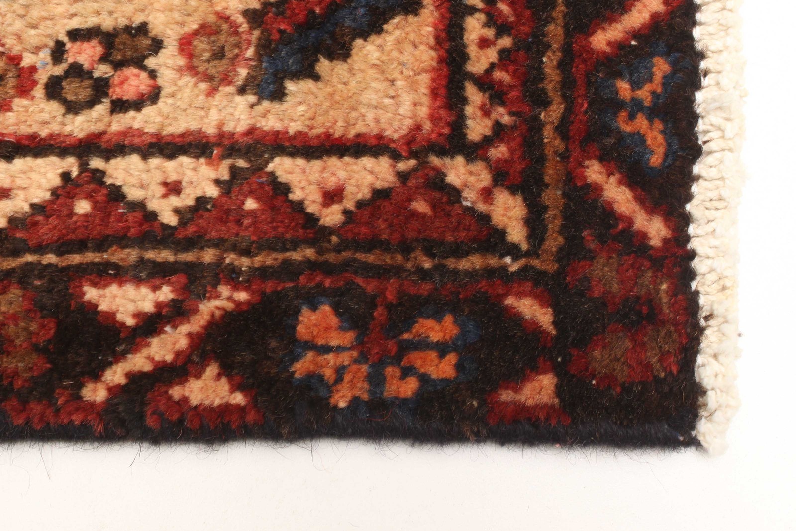 Vintage Hand-Knotted Area Rug 3’10” x 6’1″ Traditional Oriental Wool Carpet